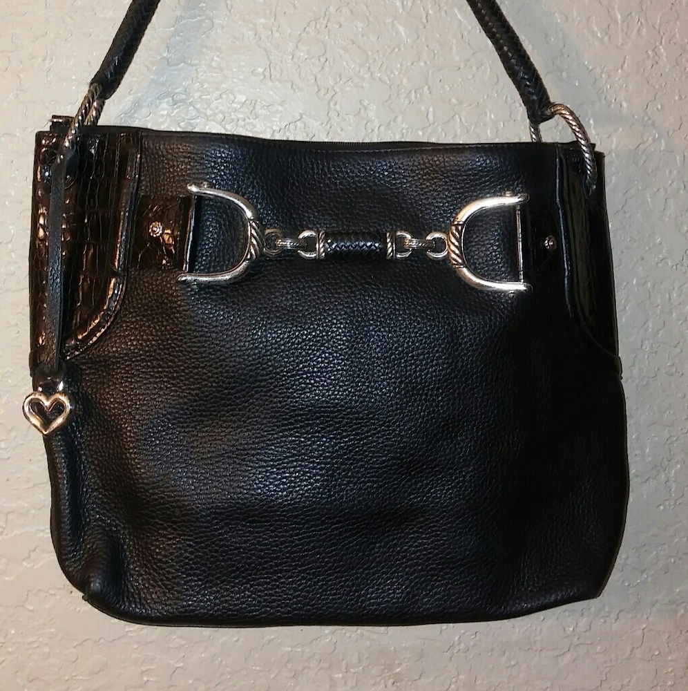 Brighton large black shoulder purse
