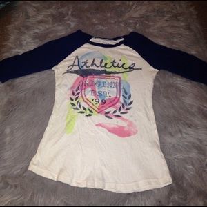 S.O. Quarter length arm baseball tee.