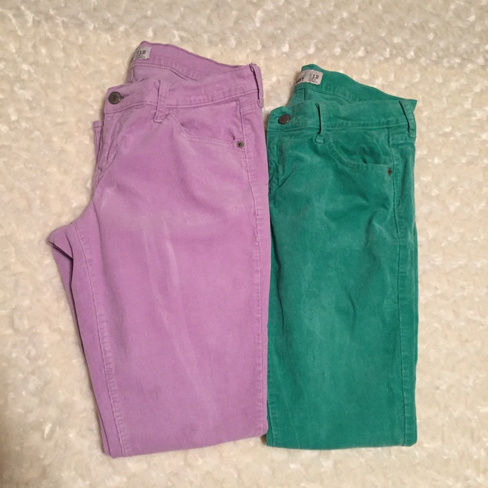 Pastel corduroy bundle.
