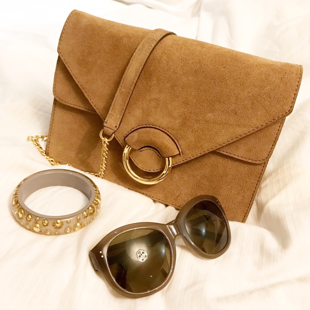 Suede purse