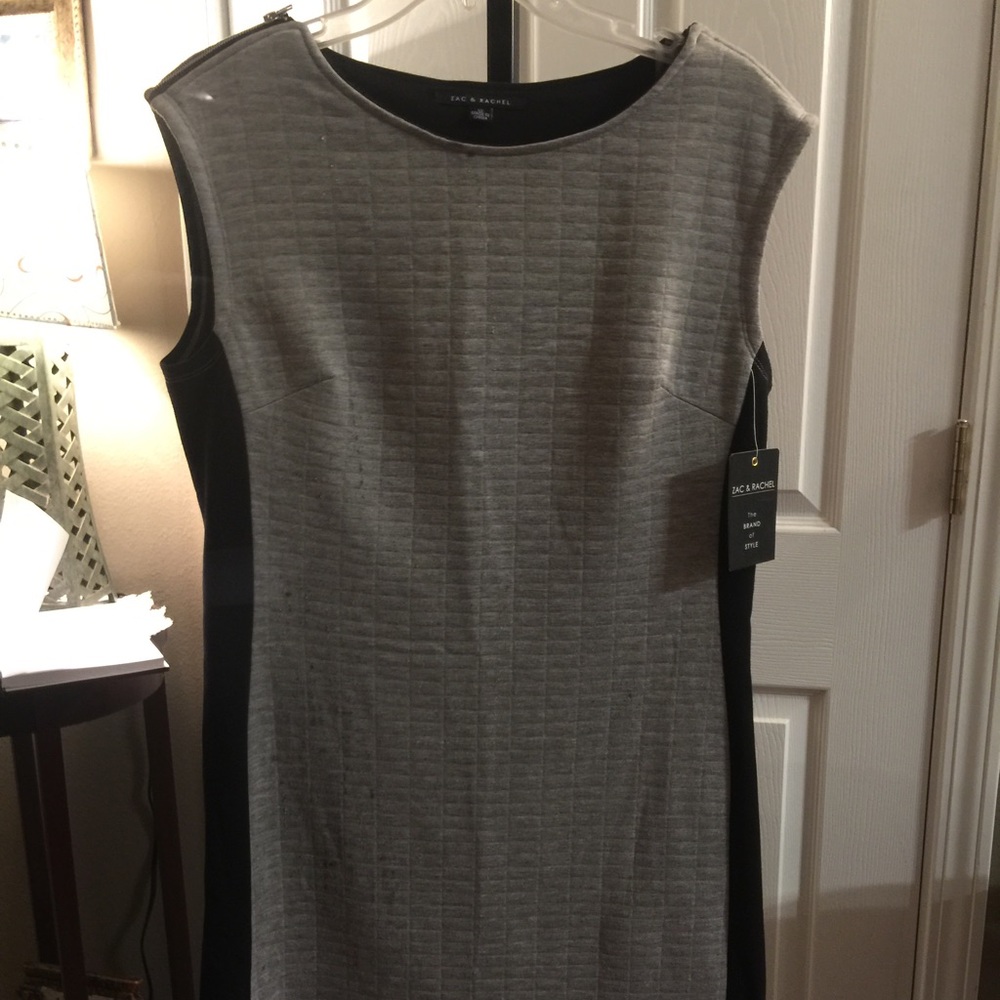 Zac and Rachel black gray dress zipper sleeves