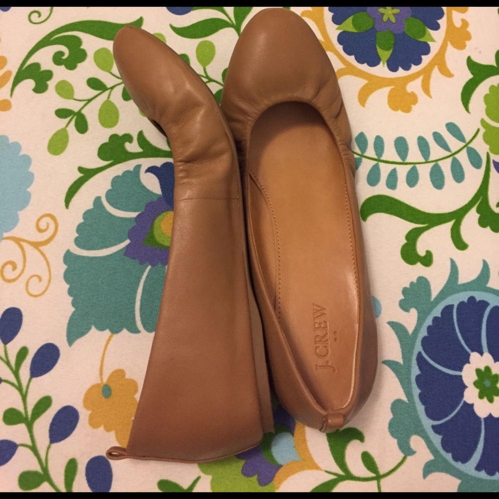 J.crew leather flats 9.5