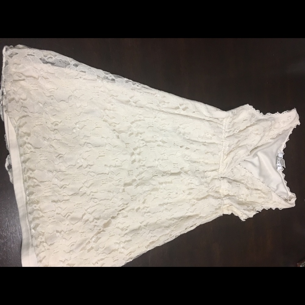 Cream Lace Dress