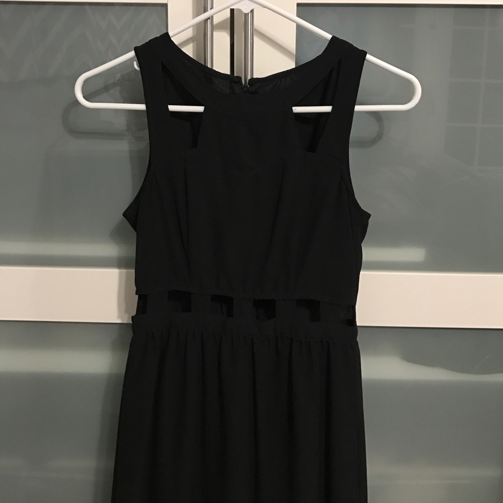 Black maxi dress