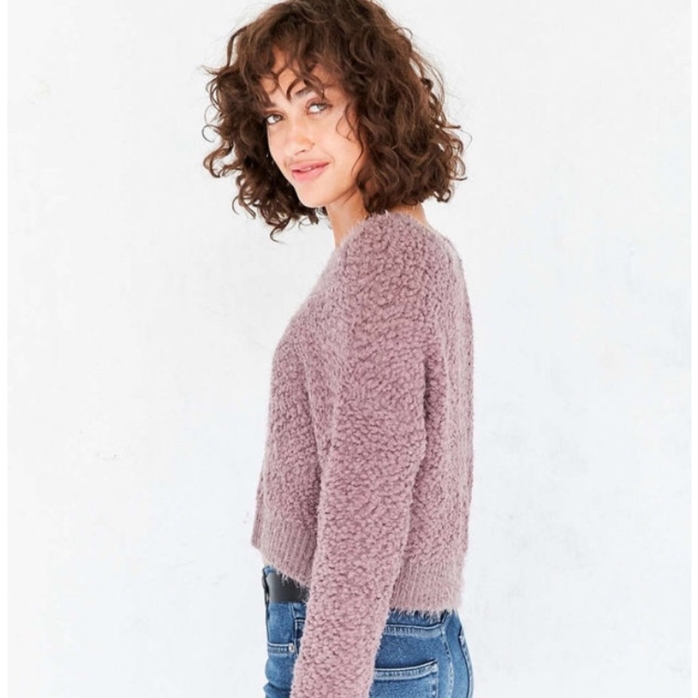 Popcorn stitch pullover