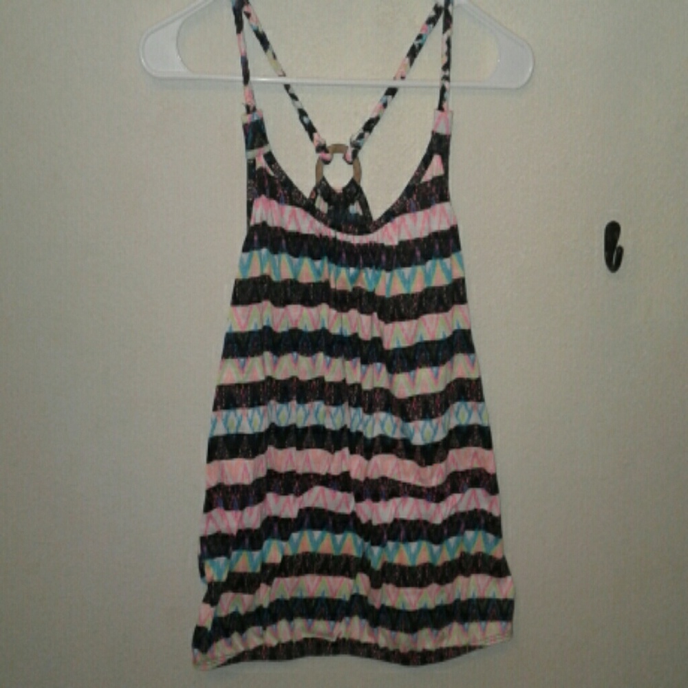 No Boundaries Aztec design tank top