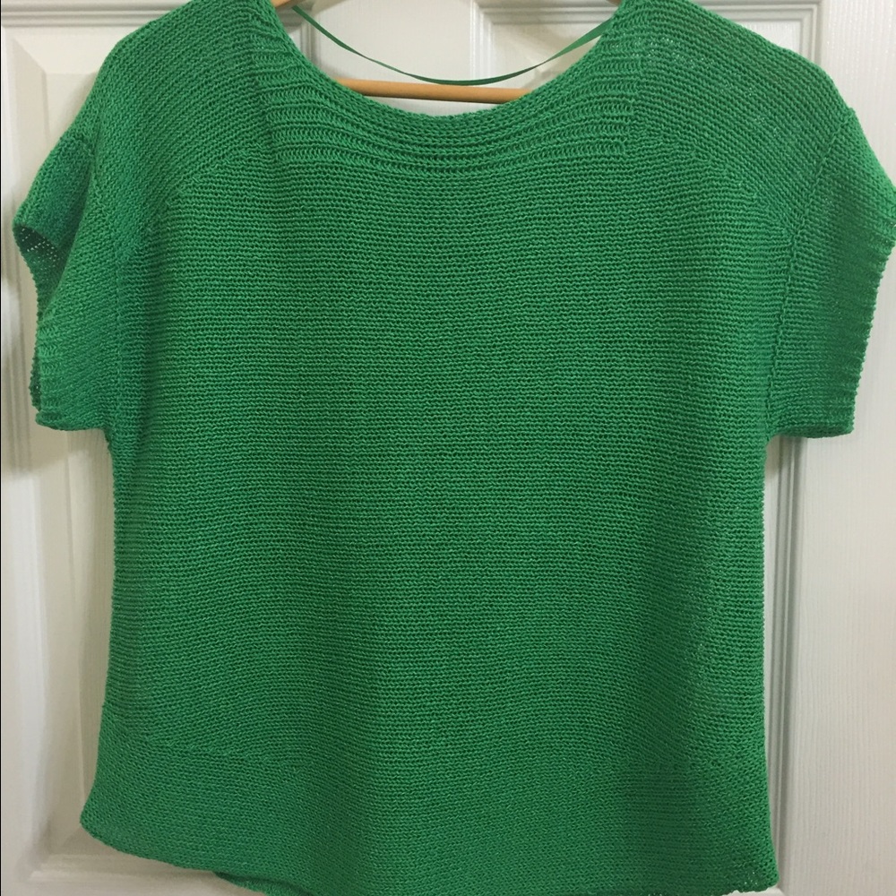 Green sweater top