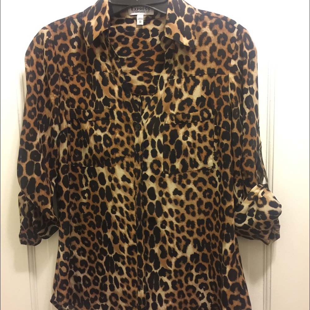 Express Portofino Leopard top