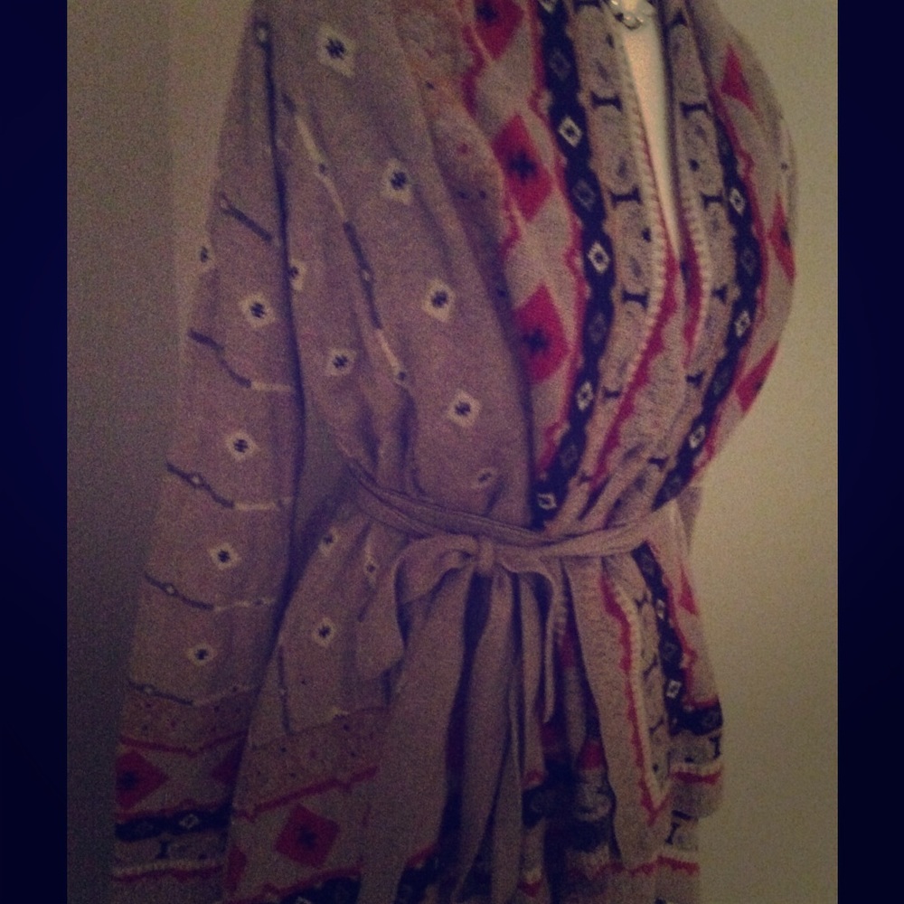 Cashmere/ angora rabbit hair/ cotton sweater wrap