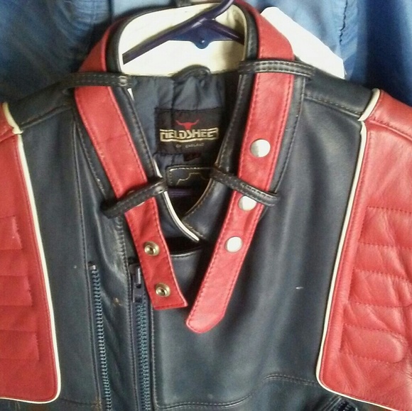 Vintage motorcycle leather jacket - Picture 3 of 3