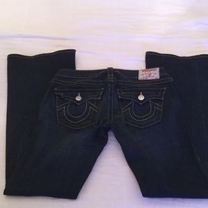 Like new True Religion Joey jeans- dark wash