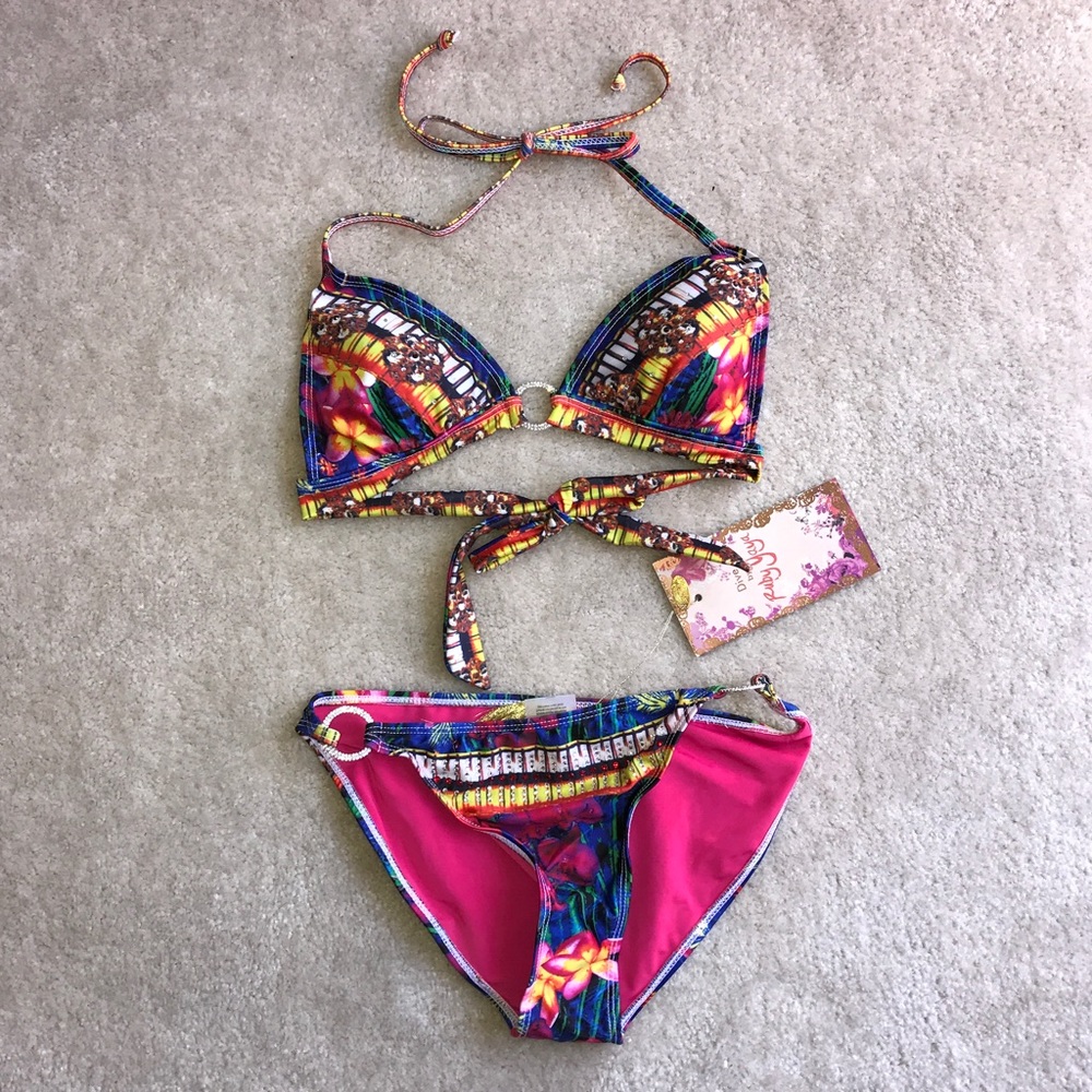 Size small printed bikini