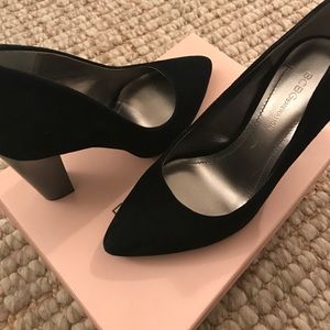BCBGeneration black suede pumps