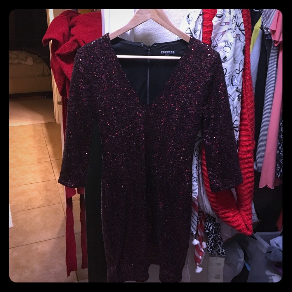 👗Express Sequin Dress