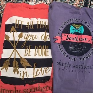 Simply Southern shirt lot