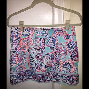 Lilly Pulitzer Marigold Skort in Shell Me About It