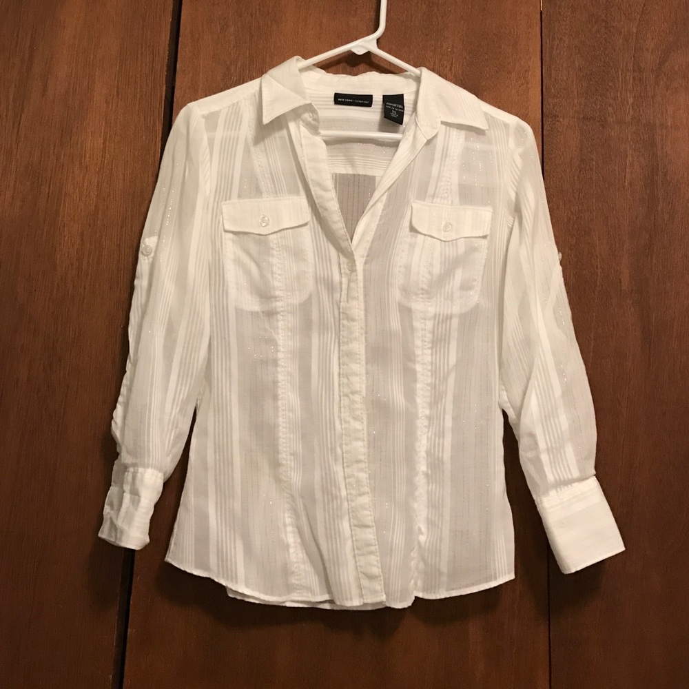 White button down shirt