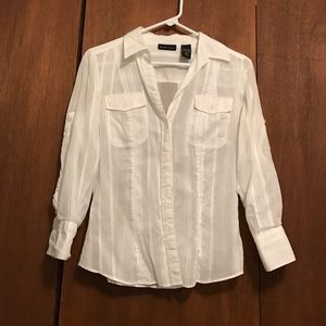 White button down shirt