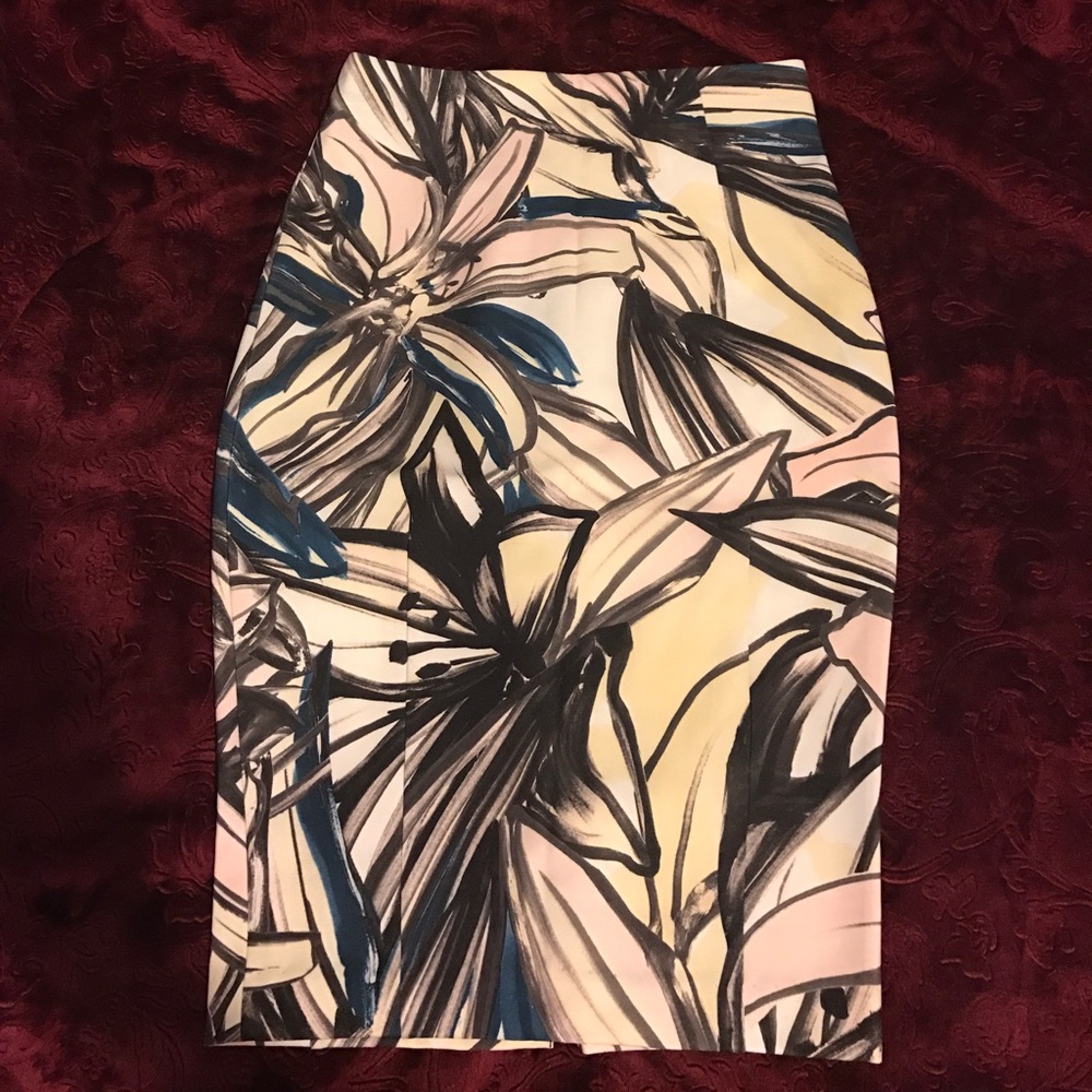 H & M Midi Multi Color Skirt