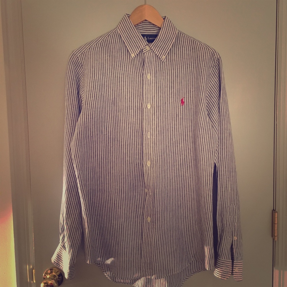 Linen Ralph Lauren Dress Shirt
