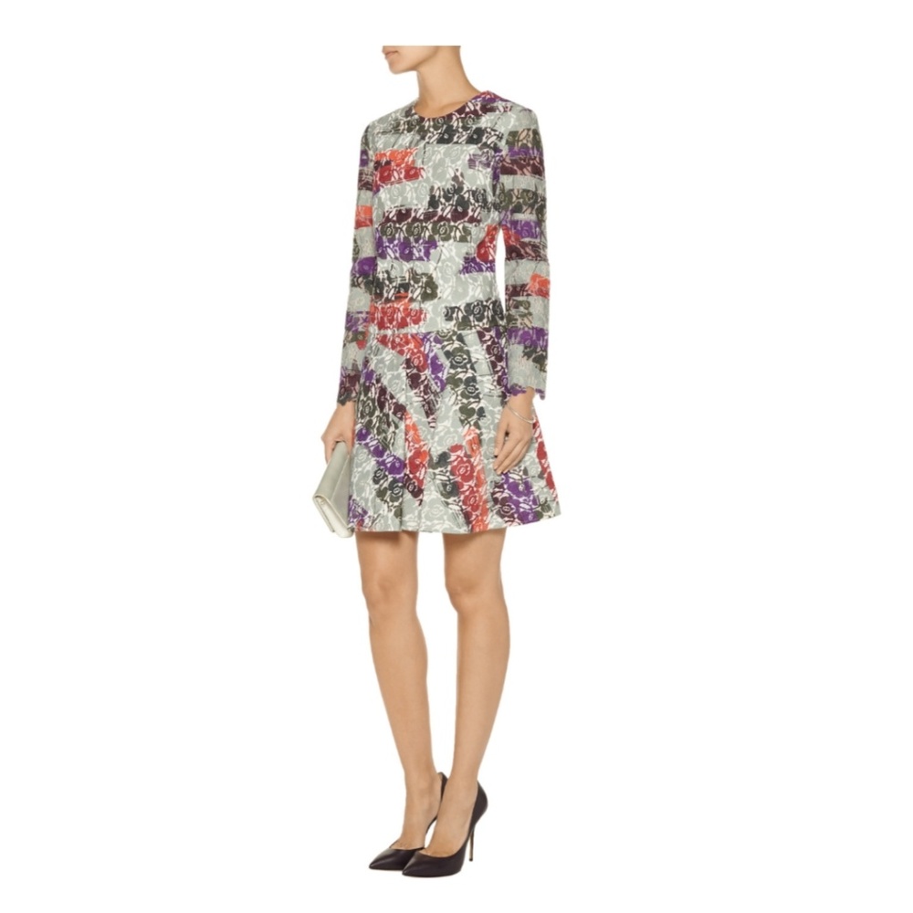 Raoul mini printed lace dress