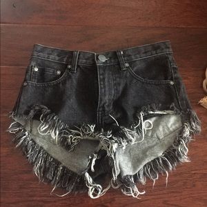 Glamorous black cut off shorts