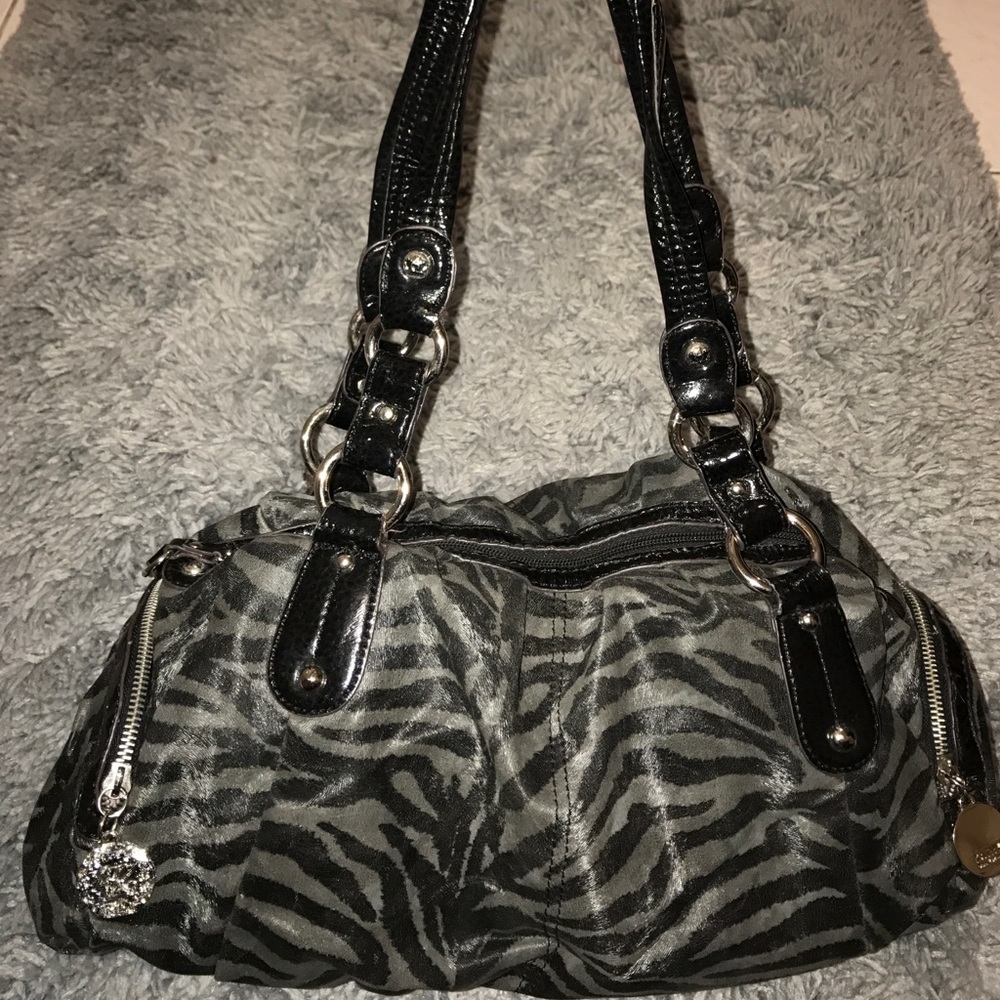 Kathy Van Zeeland Zebra Print Bag
