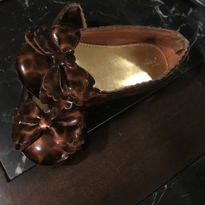 Patent leather toddler girl slides