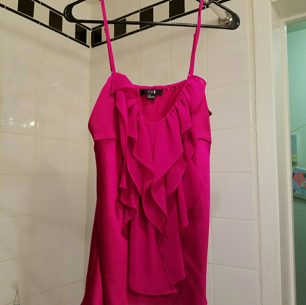 BRAND NEW Fuschia Ruffle Blouse