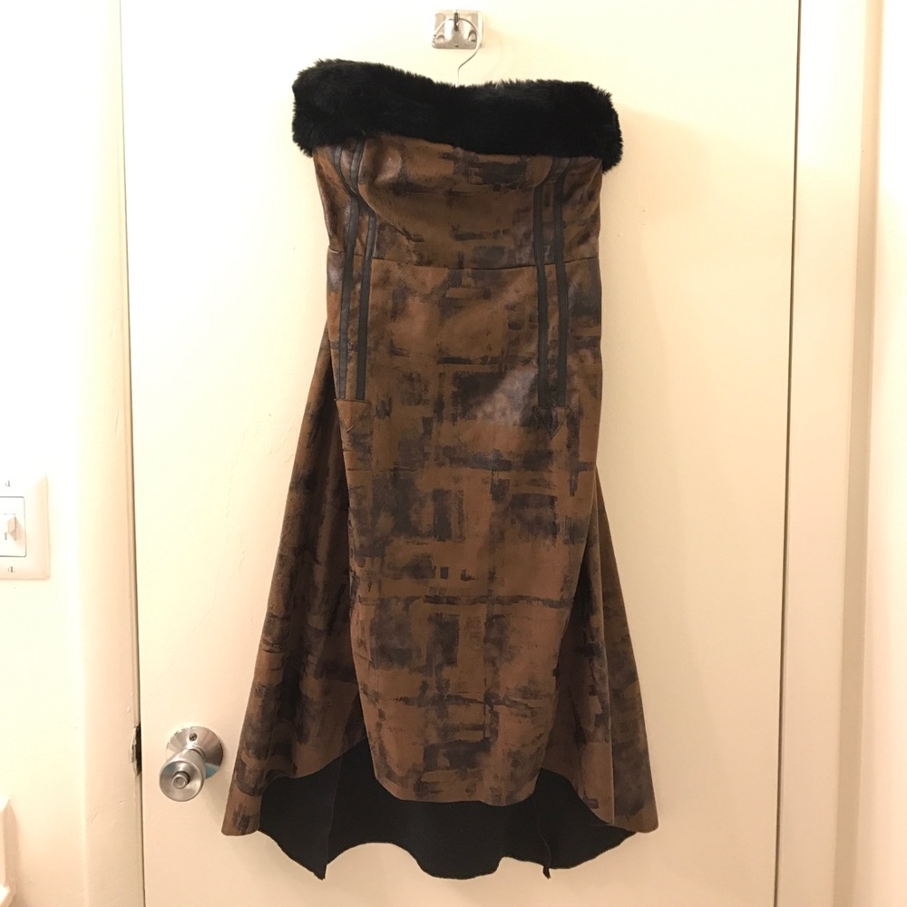 Leather dress in US4