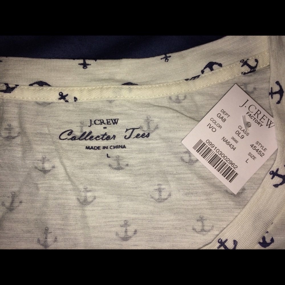 New J. Crew collection Tees Large shirt
