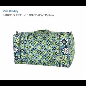 Vera Bradley Large Duffel Travel Bag - Daisy Daisy