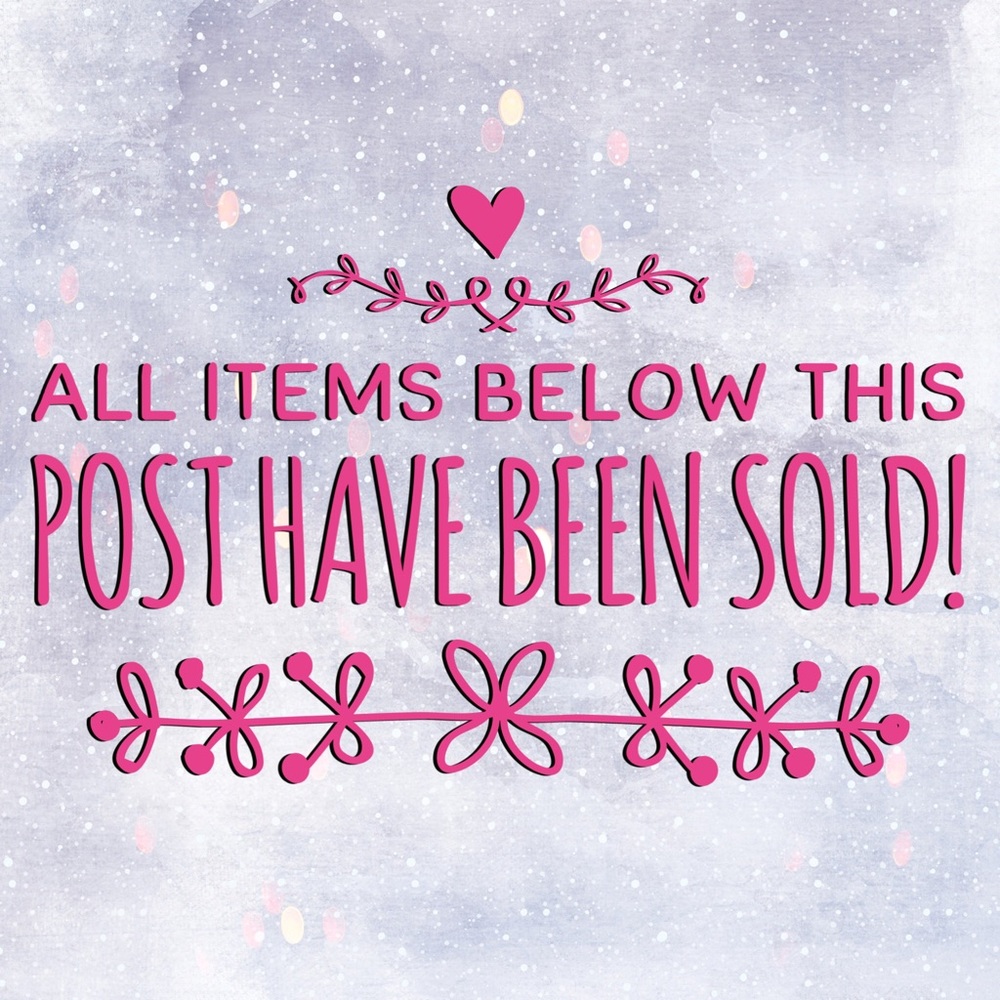 💜Items Below This Post Have Been Sold!💜