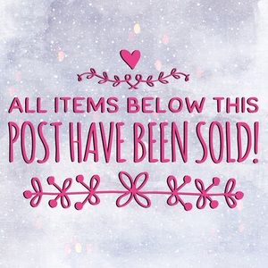 💜Items Below This Post Have Been Sold!💜