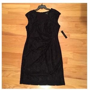Tahari Black Lace Cocktail Dress