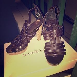 Brown Strappy Heel Sandals