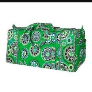 Vera Bradley Small Travel Duffel - Cupcakes Green