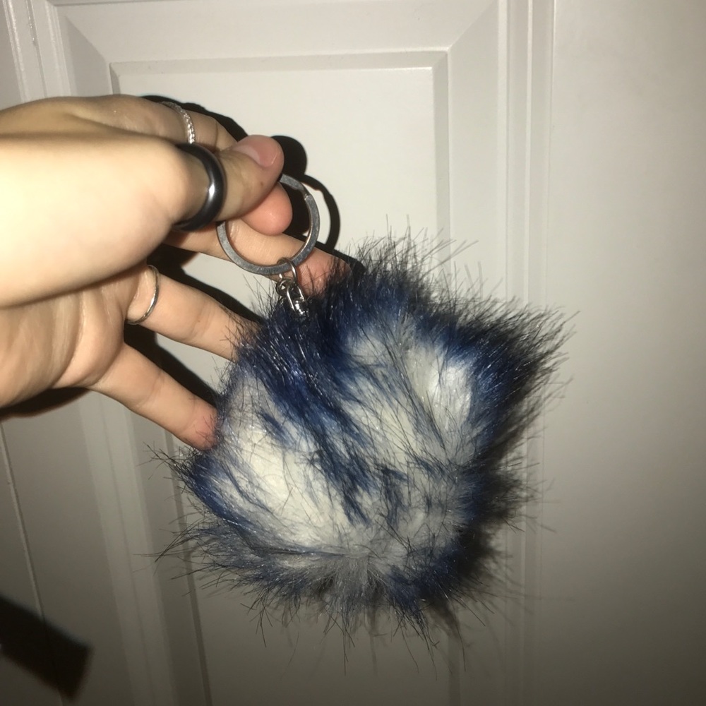 Puff ball for keys or bag