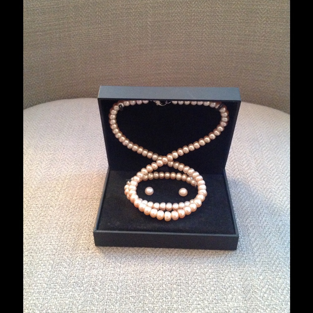 Honora Freshwater Pearl Set - Peach