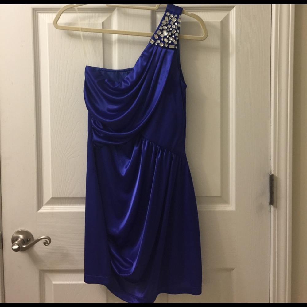 Royal blue party dress