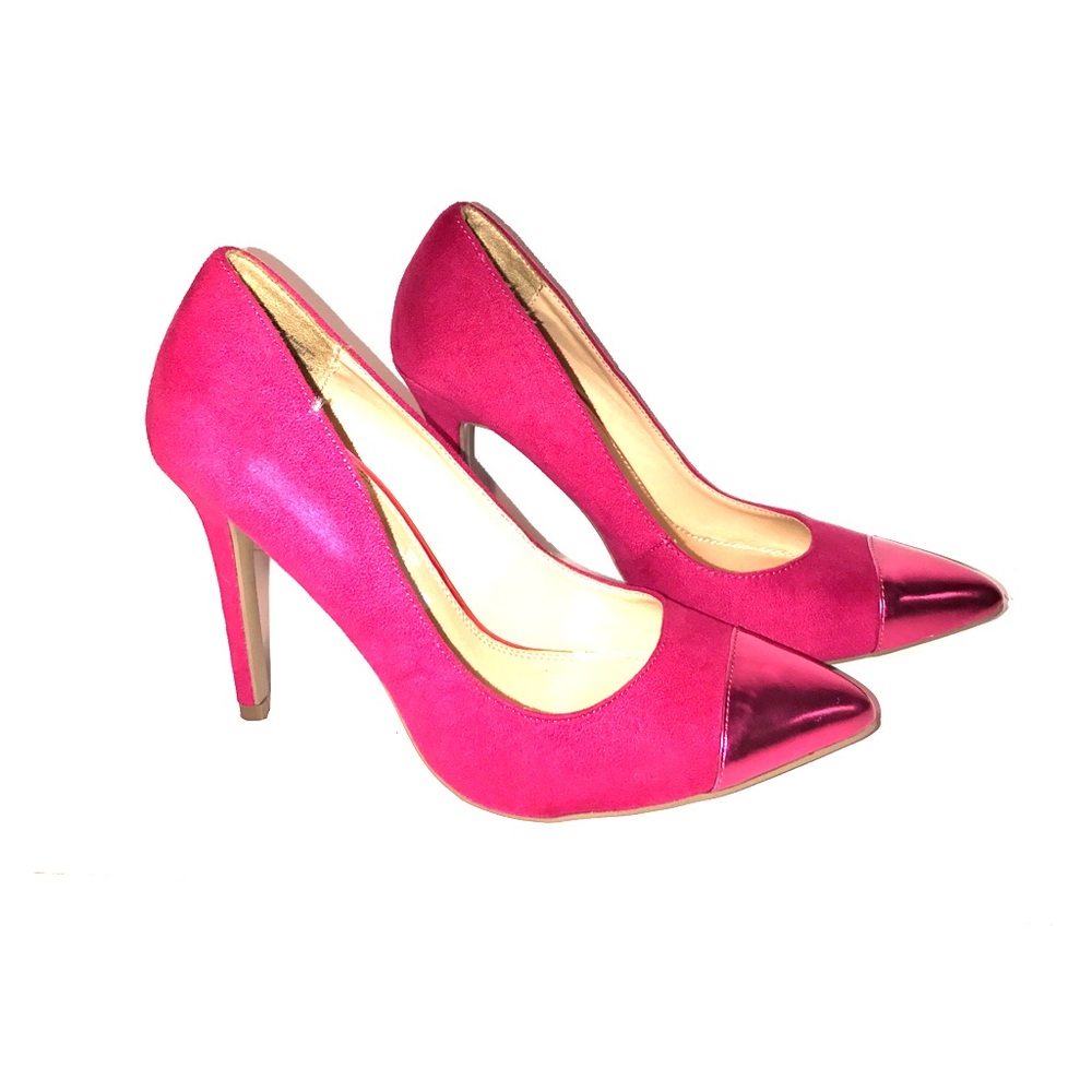 4" Hot pink stilettos