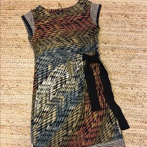 Just Taylor faux wrap dress multicolor size 10