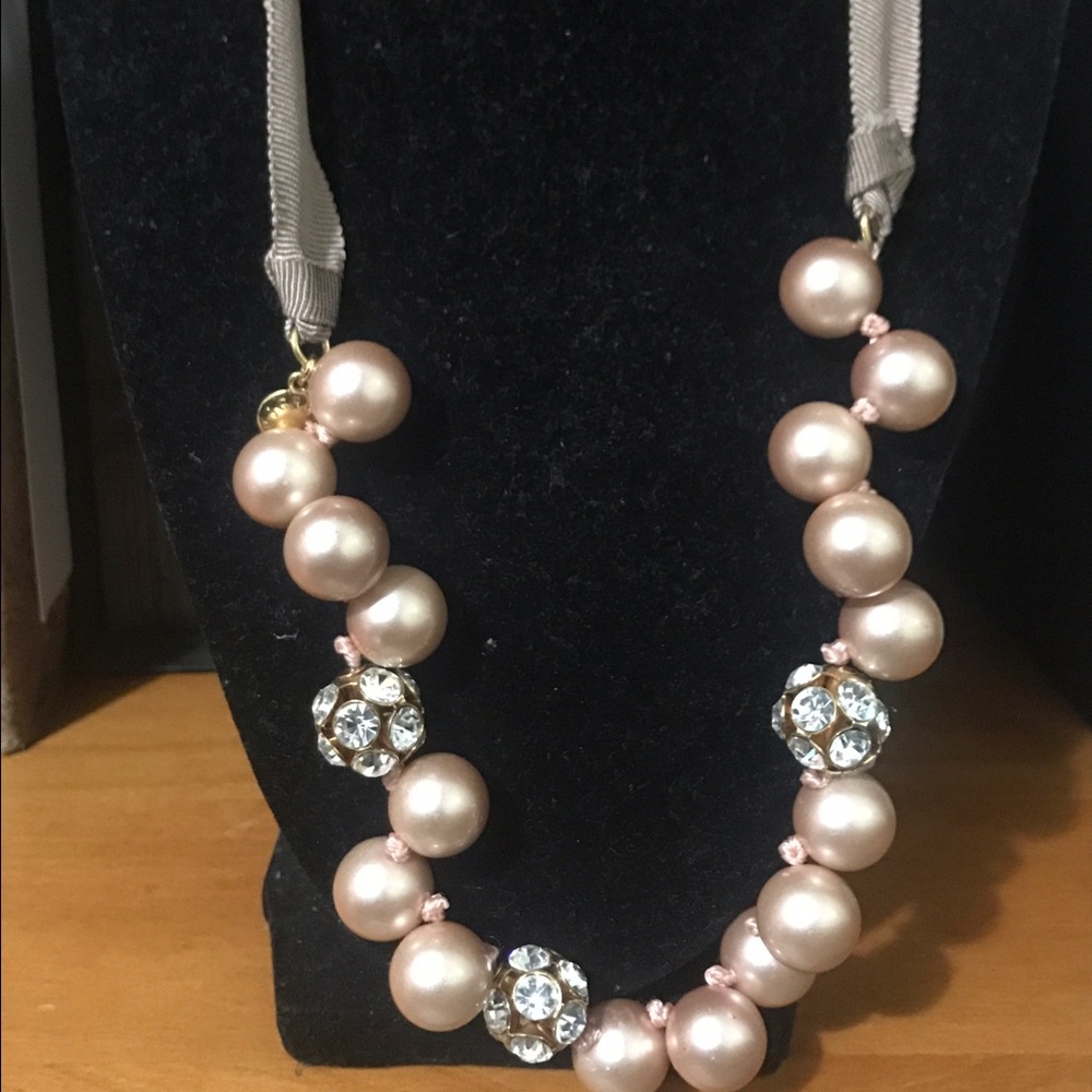 JCrew peach necklace