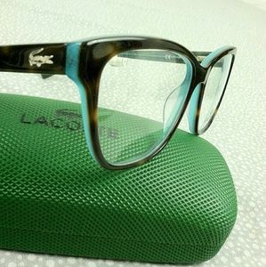 Lacoste eyeglass frames with case/cloth NEW