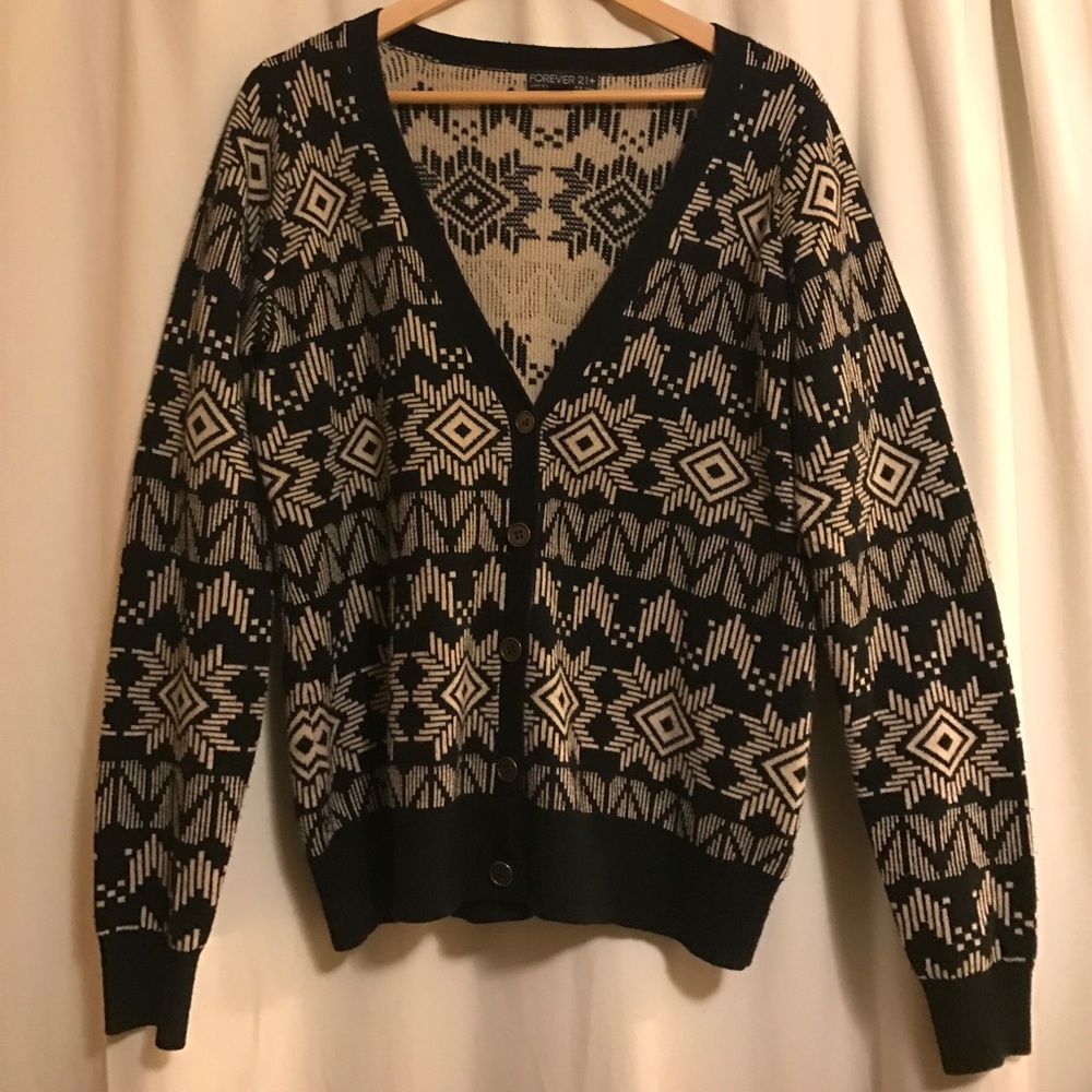 Forever 21 Plus Size Tribal Cardigan