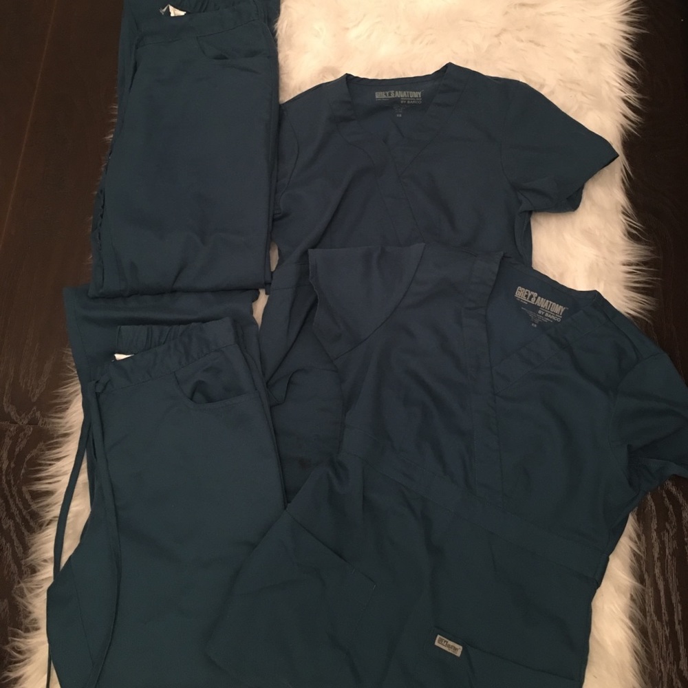 Caribbean blue greys anatomy scrubs. 2 avail. Pick