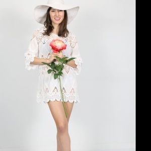 Hamptons white cover up