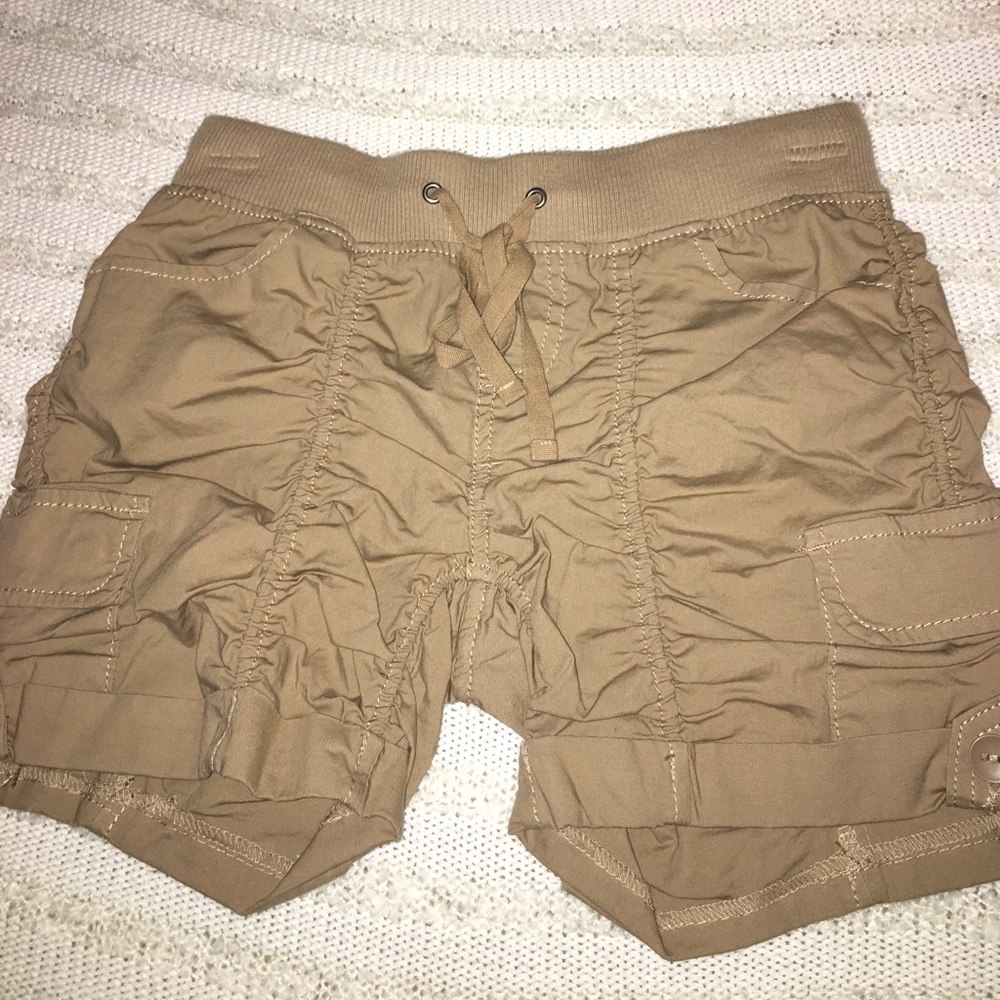 Tan cargo shorts