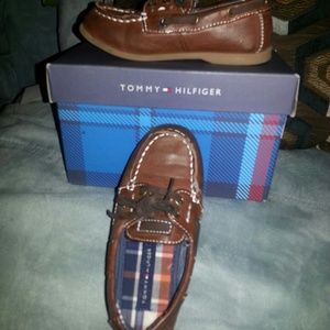 Tommy Hilfiger Leather Moccasins Child Size 10