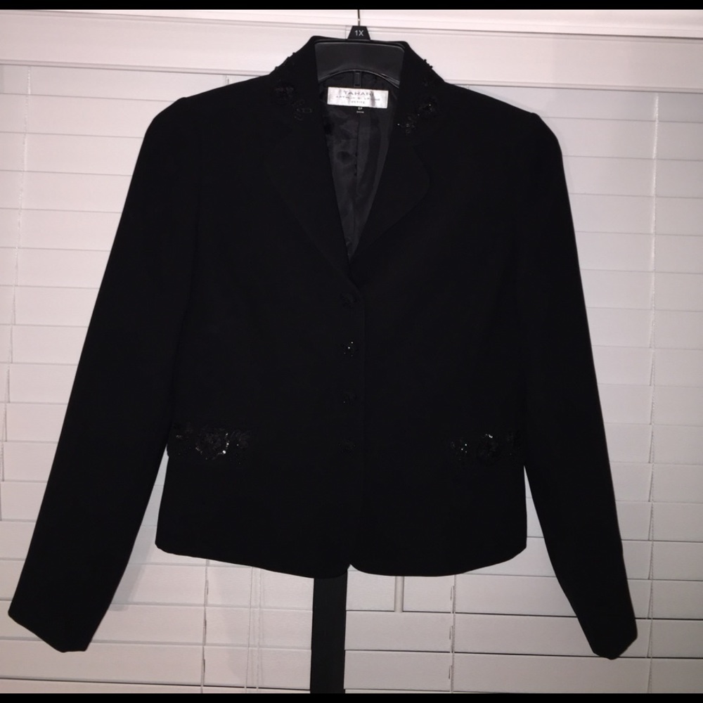 Tahari Black Blazer